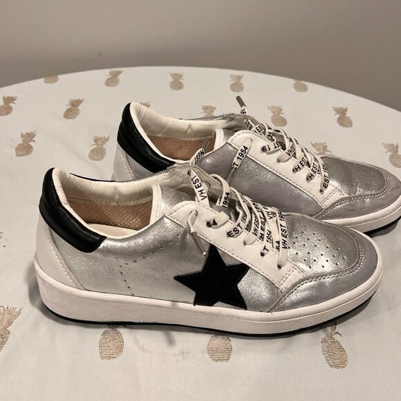 Vintage Havana Shoes | Vintage Havana Cristo Sneaker Washed Silver - Picture 3 of 6